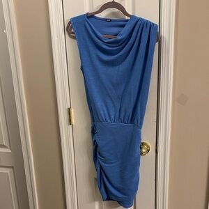 Monrow off Shoulder Blue Dress size small
